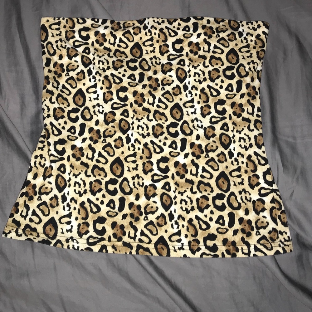 Cheetah tube top